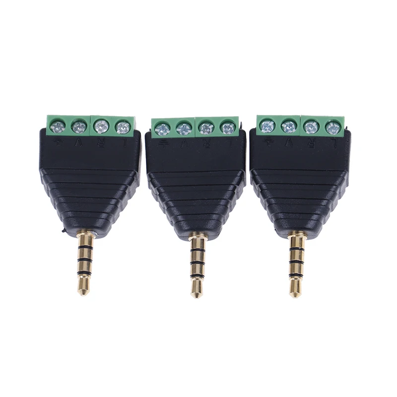 1/3pcs 4pole Stereo Av Screw Terminal Jack 3.5mm Male 4pin Terminal Plug Connector Plug Connector
1/3pcs 4pole Stereo Av Screw Terminal Jack 3.5mm Male 4pin Terminal Plug Connector Plug Connector