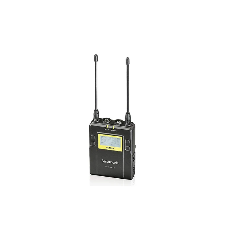 Saramonic RX9 Receiver Unit with 3.5mm Output Cable & Camera Mounting Shoe for the UWMIC9 Wireless Microphone System
Saramonic RX9 Receiver Unit with 3.5mm Output Cable & Camera Mounting Shoe for the UWMIC9 Wireless Microphone System