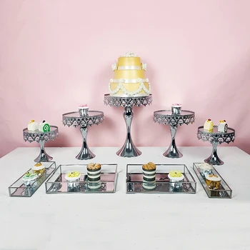 1pcs -13pcs silver mirror cupcake stand crystal metal cake tray cake stand High-grade electroplated mirror
1pcs -13pcs silver mirror cupcake stand crystal metal cake tray cake stand High-grade electroplated mirror