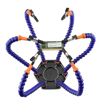 Multi Soldering Helping Hands Third Hand Tool With 6Pcs Flexible Arms For Pcb Board Soldering Assembly Repair Station
Multi Soldering Helping Hands Third Hand Tool With 6Pcs Flexible Arms For Pcb Board Soldering Assembly Repair Station
