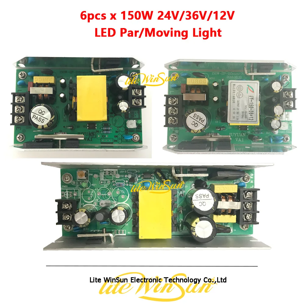 6pcs 150W Power Supply Board Switch Board 36V 24V 12V DC for LED Par Light LED Moving Head Stage Light
6pcs 150W Power Supply Board Switch Board 36V 24V 12V DC for LED Par Light LED Moving Head Stage Light