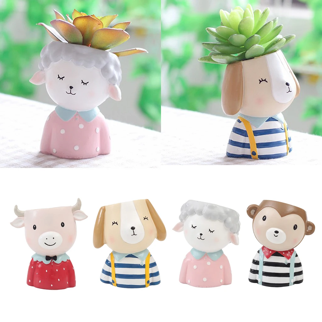 Novel Animals Shape Flowerpot Succulent Gactus Planter Home Decorative Vase Pot for Home Office Decoration Novel Animals Shape Flowerpot Succulent Gactus Planter Home Decorative Vase Pot for Home Office Decoration