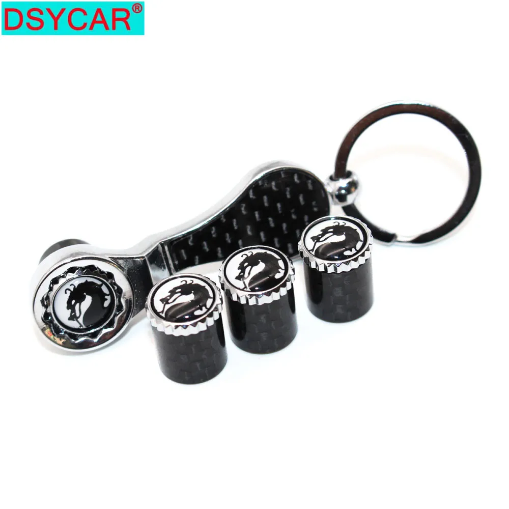 DSYCAR 1Set Auto Car Wheel Tire Air Valve Caps with Wrench Keychain Carbon Fiber + Copper Stem Dust Cover Car Accessories
DSYCAR 1Set Auto Car Wheel Tire Air Valve Caps with Wrench Keychain Carbon Fiber + Copper Stem Dust Cover Car Accessories