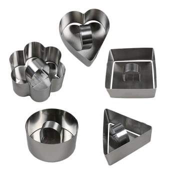 10 Pcs/Set Stainless Steel Cake Ring Square Dessert Mousse Mold with Pusher Lifter Cooking Rings Cake Utensils Cooking Tools
10 Pcs/Set Stainless Steel Cake Ring Square Dessert Mousse Mold with Pusher Lifter Cooking Rings Cake Utensils Cooking Tools