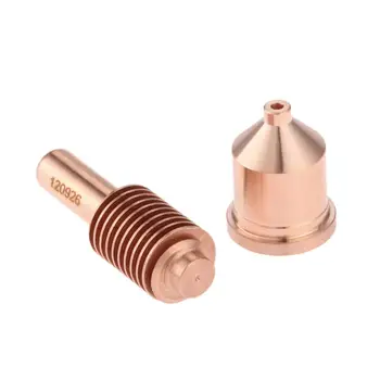 50 Sets 80A Electrode 120926 +Nozzle 120927 Shielded Processes for Plasma Cutting Torch Consumables Welding Supplies
50 Sets 80A Electrode 120926 +Nozzle 120927 Shielded Processes for Plasma Cutting Torch Consumables Welding Supplies