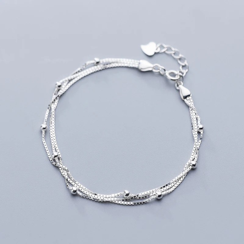 MloveAcc Silver Beads Bracelets for Women Sterling Silver 925 Three Layers Jewelry Fashion Style Bracelet
MloveAcc Silver Beads Bracelets for Women Sterling Silver 925 Three Layers Jewelry Fashion Style Bracelet