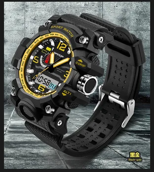 Three At Wrist Watch More Function Electronics Wrist Watch Waterproof Motion Male Surface Led
Three At Wrist Watch More Function Electronics Wrist Watch Waterproof Motion Male Surface Led