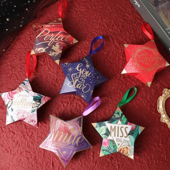New Creative Wedding Favors Gift Bags with Handle Sweet Stars Shape Candy Boxes Baby Shower Party Gift Boxes Packing Supplies
New Creative Wedding Favors Gift Bags with Handle Sweet Stars Shape Candy Boxes Baby Shower Party Gift Boxes Packing Supplies