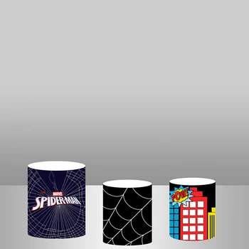 Spiderman Boys Birthday Party Cake table cover Comic Building round Backdrop Plinth Cover Polyester
Spiderman Boys Birthday Party Cake table cover Comic Building round Backdrop Plinth Cover Polyester