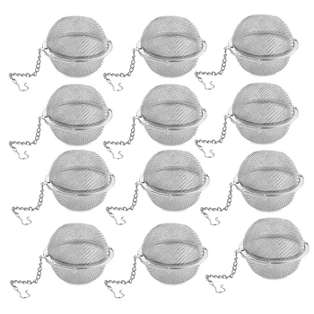 12 Pieces Stainless Steel Tea Ball Net Tea Strainer Strainer Premium Tea Strainer Tea Interval Diffuser with Extension Chain Hoo
12 Pieces Stainless Steel Tea Ball Net Tea Strainer Strainer Premium Tea Strainer Tea Interval Diffuser with Extension Chain Hoo
