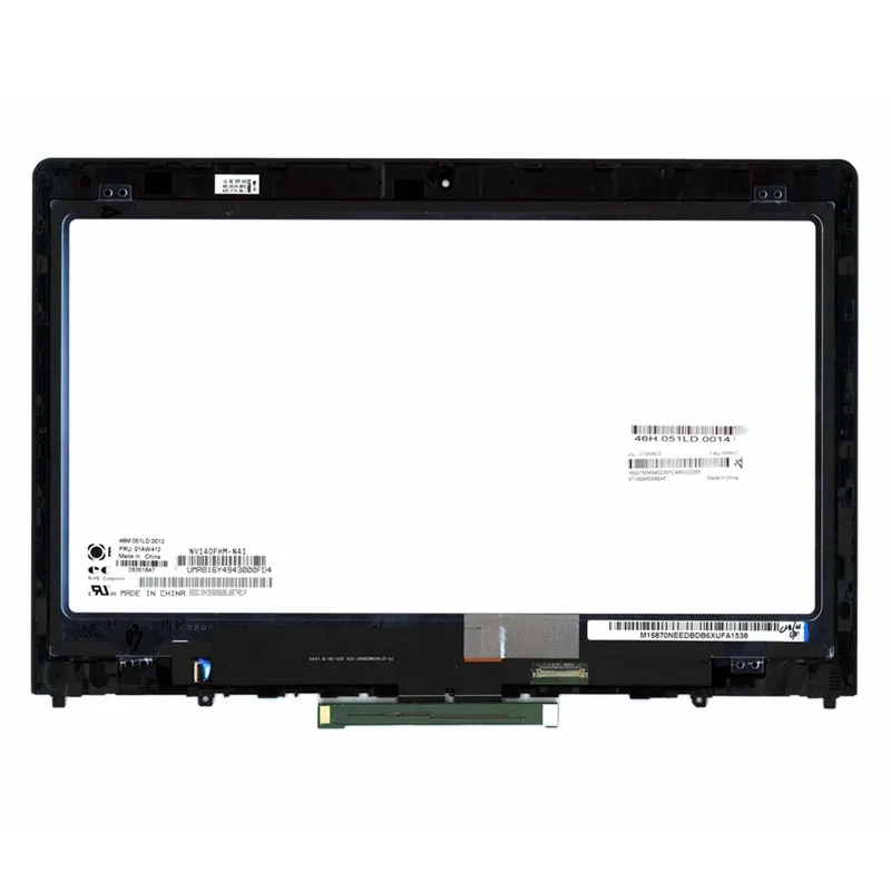 Для Lenovo Thinkpad Йога 460 ЖК-дисплей с сенсорным экраном дигитайзер в сборе NV140FHM-N41 FRU: