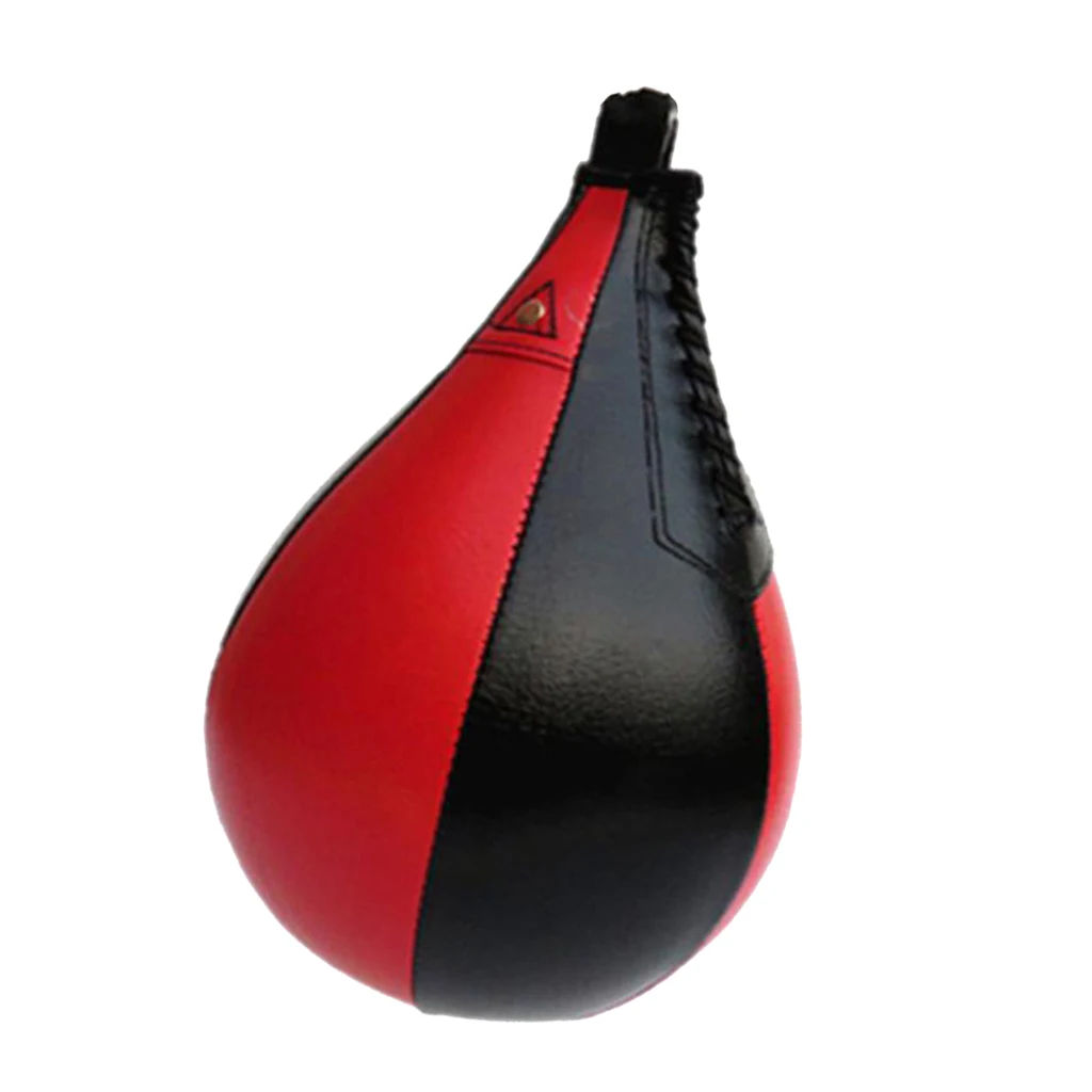 Durable PU Leather Speed Ball Boxing Training Punch Bag MMA Punching Trainer