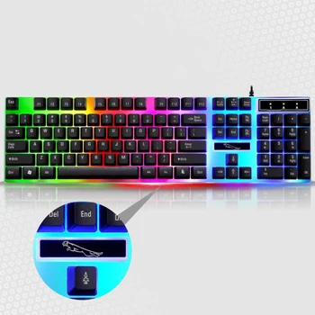 New Colorful Wired Keyboard Mouse Set LED USB Wired PC Computer Gaming Mechanical Feeling Keyboard & Mouse 2020
New Colorful Wired Keyboard Mouse Set LED USB Wired PC Computer Gaming Mechanical Feeling Keyboard & Mouse 2020