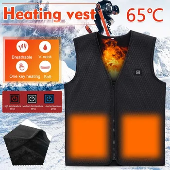 M/L/XL Men Outdoor USB Infrared Heating Vest Jacket Winter Thermal Heated Clothing Waistcoat Sleeveless 65°C For Sports Hiking
M/L/XL Men Outdoor USB Infrared Heating Vest Jacket Winter Thermal Heated Clothing Waistcoat Sleeveless 65°C For Sports Hiking