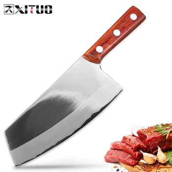 XITUO Chef's Knife Hand Forged Stainless Steel Professional Kitchen Knife Sharp Slicing Cleaver Vegetable Knife Rosewood Handle
XITUO Chef's Knife Hand Forged Stainless Steel Professional Kitchen Knife Sharp Slicing Cleaver Vegetable Knife Rosewood Handle