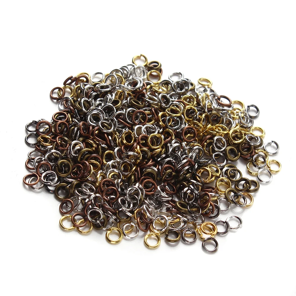 Ciseng 5mm 6mm 1200pcs/bag Wholesale Gold/Silver/Bronze/Copper/Rhodium Color Open Jump Rings for DIY Jewelry Making Findings
Ciseng 5mm 6mm 1200pcs/bag Wholesale Gold/Silver/Bronze/Copper/Rhodium Color Open Jump Rings for DIY Jewelry Making Findings
