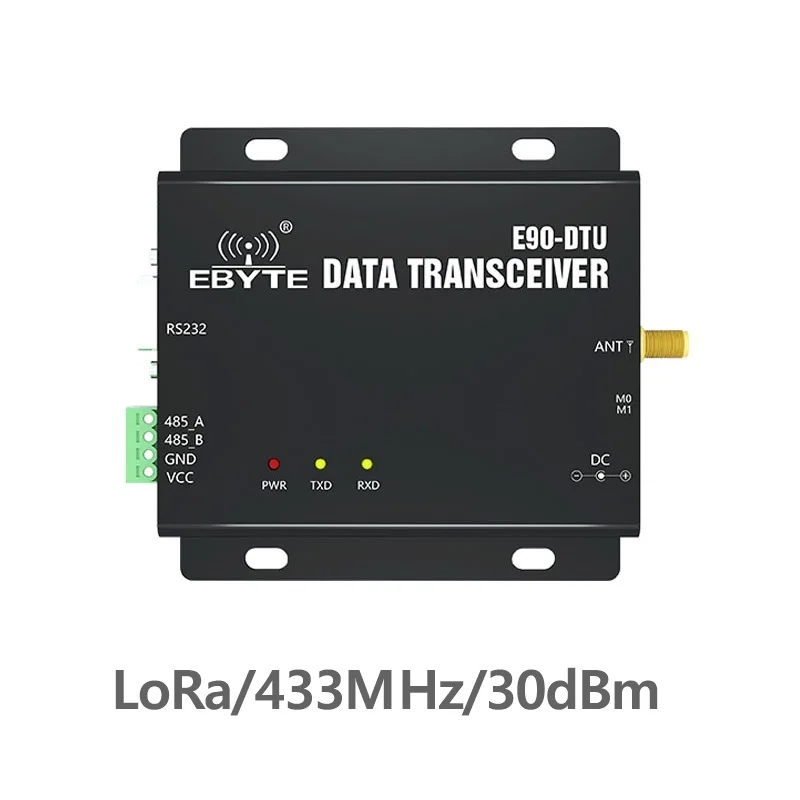 E90-DTU-433C30 RS232 RS485 433MHz 1W TCXO Wireless Transceiver Long Range 433 MHz Modbus Transceiver and Receiver Radio Modem
E90-DTU-433C30 RS232 RS485 433MHz 1W TCXO Wireless Transceiver Long Range 433 MHz Modbus Transceiver and Receiver Radio Modem
