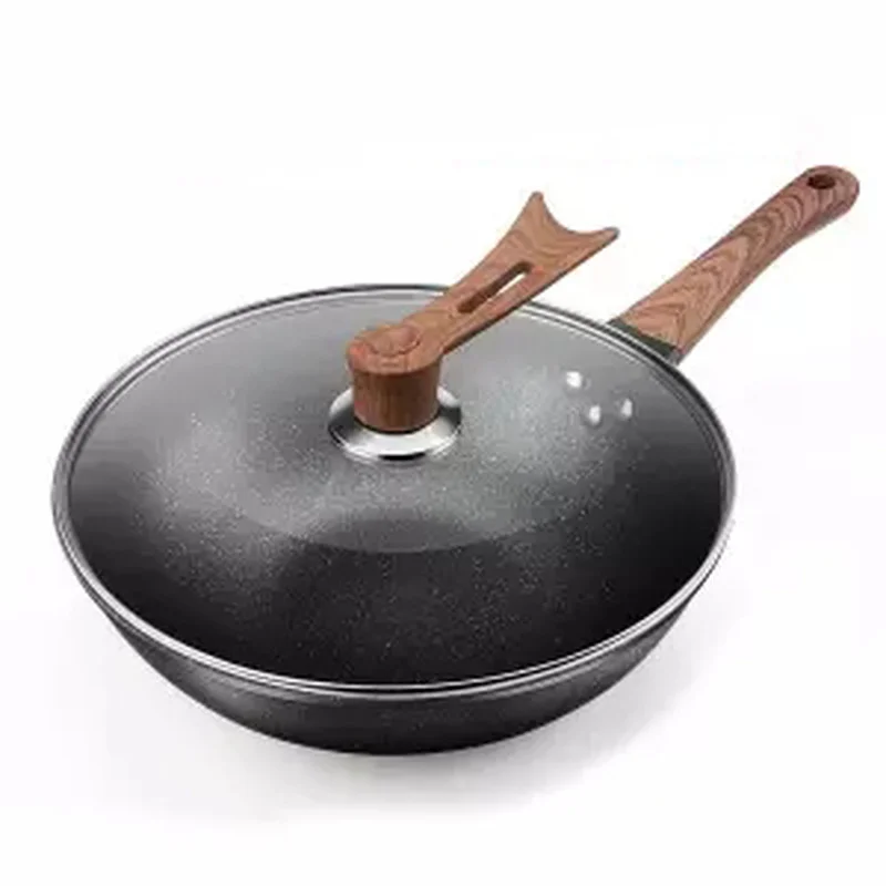 Wok Non-stick Pan Pan-free Cooking Pot Induction Cooker Gas Cooker Household Iron Pan Ceramic Kiithen Cookware Cooking Pot Grill
Wok Non-stick Pan Pan-free Cooking Pot Induction Cooker Gas Cooker Household Iron Pan Ceramic Kiithen Cookware Cooking Pot Grill