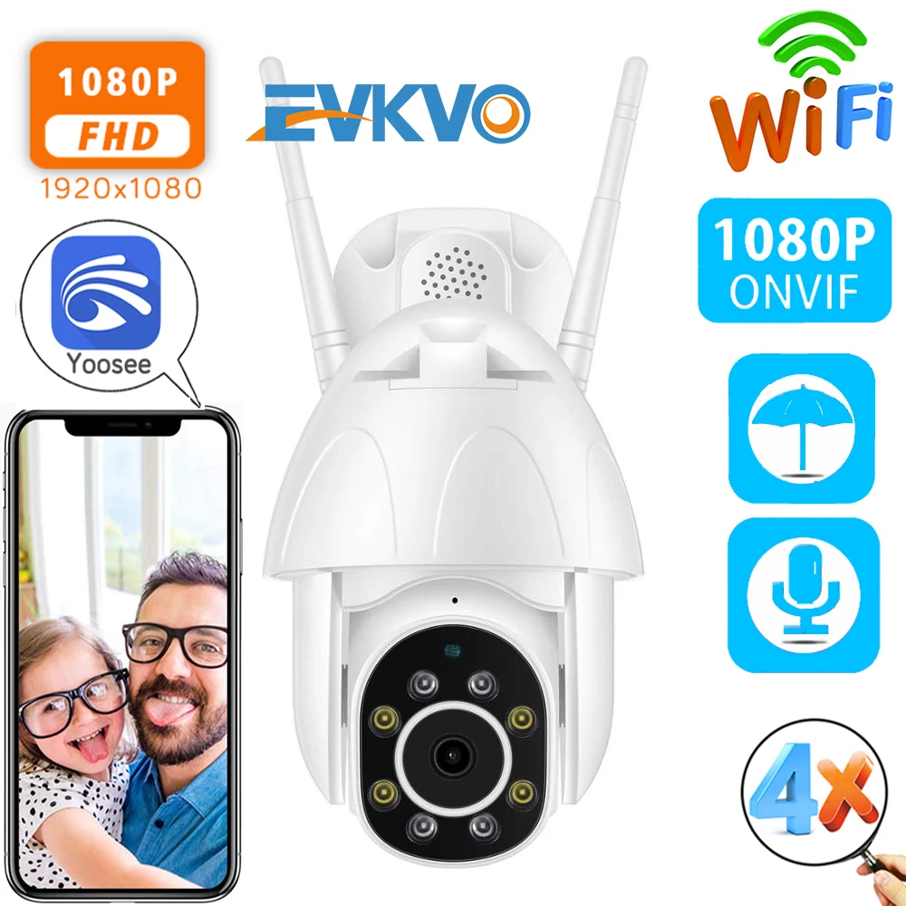 EVKVO 2MP Yoosee Wifi IP Camera Audio Speed Dome PTZ Security Camera Auto Tracking P2P Cloud Wireless CCTV Camara with SD slot
EVKVO 2MP Yoosee Wifi IP Camera Audio Speed Dome PTZ Security Camera Auto Tracking P2P Cloud Wireless CCTV Camara with SD slot