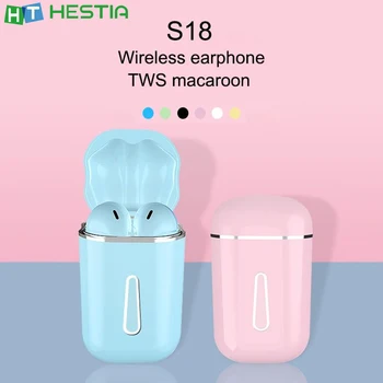 S18 TWS Bluetooth Wireless Earphones Macaron Color Touch Control Auto Pairing In Ear Binaural HD Call Pink Blue Yellow Earbuds
S18 TWS Bluetooth Wireless Earphones Macaron Color Touch Control Auto Pairing In Ear Binaural HD Call Pink Blue Yellow Earbuds