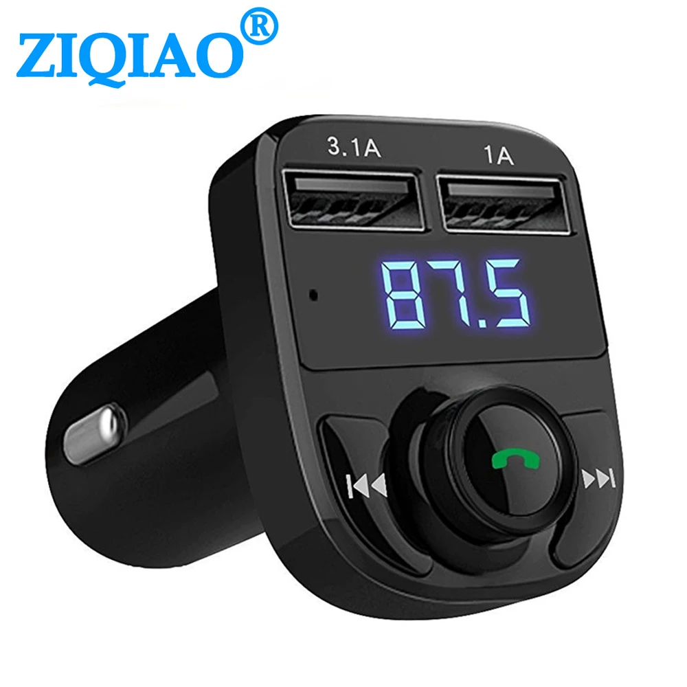 Handsfree Bluetooth Car Kit Car MP3 Audio Player FM Transmitter Calling 5V / 3.1A Dual USB Car Charger Phone Charger
Handsfree Bluetooth Car Kit Car MP3 Audio Player FM Transmitter Calling 5V / 3.1A Dual USB Car Charger Phone Charger