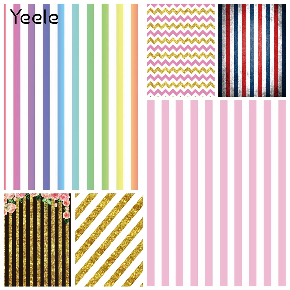 Yeele Pink White Zebra Stripes Color Photophone Baby Photo Backgrounds Personalized Photographic Backdrops For Studio | Электроника