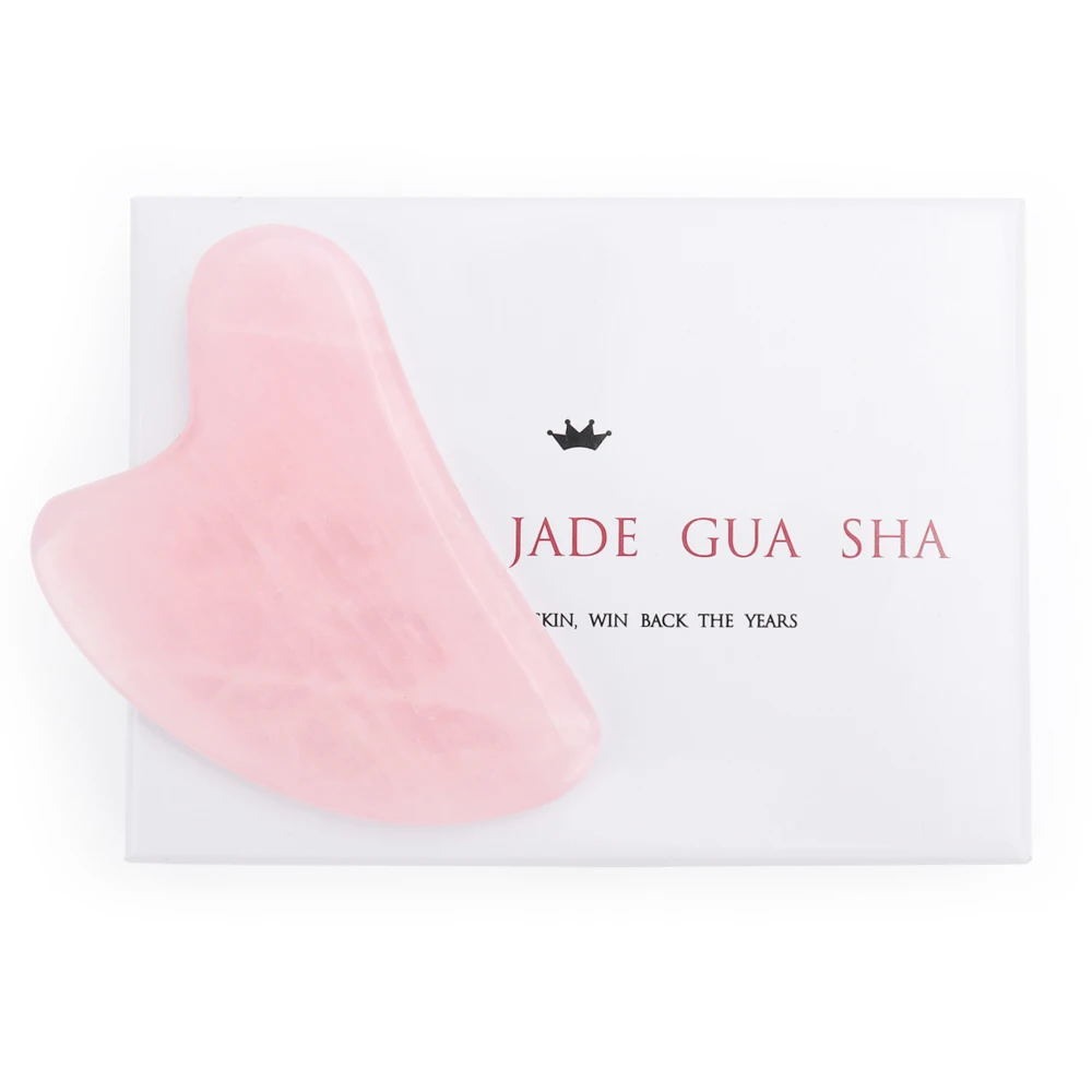 Rose Quartz Jade Guasha Board with Gift Box Natural Stone Scraper for Face Neck Back Body 1PC Pink/Green/White Face Massager
Rose Quartz Jade Guasha Board with Gift Box Natural Stone Scraper for Face Neck Back Body 1PC Pink/Green/White Face Massager