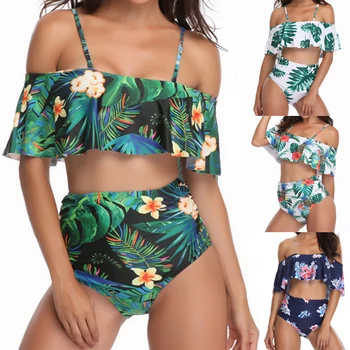 Women Retro Vintage Swimsuit High Waist Bathing Suit Flounce Push Up Bikini Set Plus Size Tropical Floral Print Beach Swimwear
Women Retro Vintage Swimsuit High Waist Bathing Suit Flounce Push Up Bikini Set Plus Size Tropical Floral Print Beach Swimwear