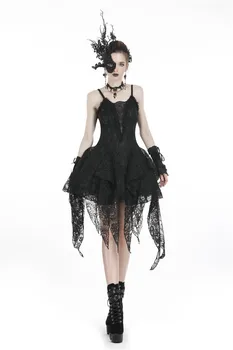 Darkinlove Women's Gothic Lolita Multilayered Lace Irrgular Slip Dress A-Line Sling Sleeveless Party Stage Performace Dress
Darkinlove Women's Gothic Lolita Multilayered Lace Irrgular Slip Dress A-Line Sling Sleeveless Party Stage Performace Dress