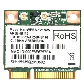 Wireless Network Card Atheros AR9832 AR5BHB116 2.4/5 GHz Single-Chip 300 Mbps 802.11N MINI PCI-E Wireless Card WIFI
Wireless Network Card Atheros AR9832 AR5BHB116 2.4/5 GHz Single-Chip 300 Mbps 802.11N MINI PCI-E Wireless Card WIFI