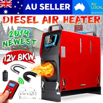 

All In One 8000W Air diesels Heater 8KW 12V One Hole Car Heater For Trucks Motor-Homes Boats Bus +LCD key Switch+English Remote