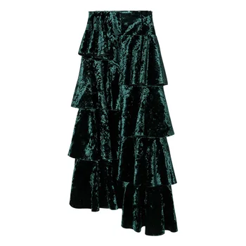 WOMENGAGA Ruffled Asymmetric Diamond Fleece Ankle-Length Skirt With Split Elastic High Waist Irregular Skirt
WOMENGAGA Ruffled Asymmetric Diamond Fleece Ankle-Length Skirt With Split Elastic High Waist Irregular Skirt