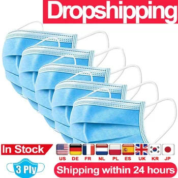 Fast Shipping Blue Disposable Face Mask Anti Dust Protective Mouth Masks 3 Layer masque anti virus mascarilla Adult virus mask
Fast Shipping Blue Disposable Face Mask Anti Dust Protective Mouth Masks 3 Layer masque anti virus mascarilla Adult virus mask