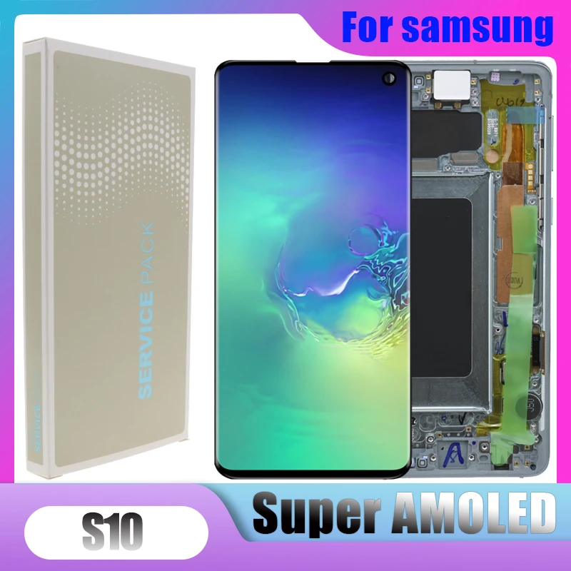 3040x1440 оригинальный 6 1 ''S10 ЖК дисплей для SAMSUNG Galaxy S10 G973F/DS G973U G973 SM сенсорный экран