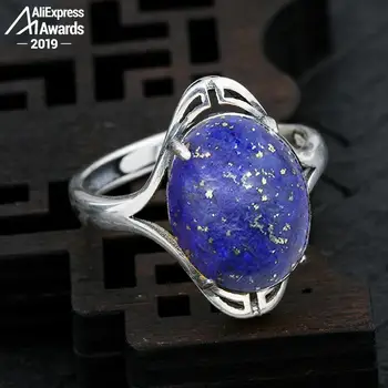 10*14mm 6.18 Sale S925 Sterling Silver Asia Lapis Rings Exaggerated Rings Chinatown Afghanistan Retro Gemstone
10*14mm 6.18 Sale S925 Sterling Silver Asia Lapis Rings Exaggerated Rings Chinatown Afghanistan Retro Gemstone