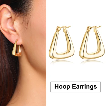 Medium Oval Clic Down Gold Hoop Earrings For Women Party Club Charm Letter U Shape Earrings
Medium Oval Clic Down Gold Hoop Earrings For Women Party Club Charm Letter U Shape Earrings