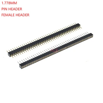 1X40 PIN Single Row MALE FEMALE ROUND PIN Header connector Strip 1.778MM PITCH 1X40pin 1*40 40P 40PIN black FOR PCB BOARD 
1X40 PIN Single Row MALE FEMALE ROUND PIN Header connector Strip 1.778MM PITCH 1X40pin 1*40 40P 40PIN black FOR PCB BOARD