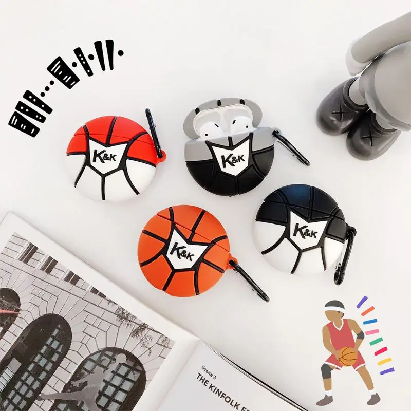 Unique Basketball Pattern Soft Silicone Protective Case Shockproof Cover Skin Protector with Carabiner for Airpods 1/2 Charging
Unique Basketball Pattern Soft Silicone Protective Case Shockproof Cover Skin Protector with Carabiner for Airpods 1/2 Charging