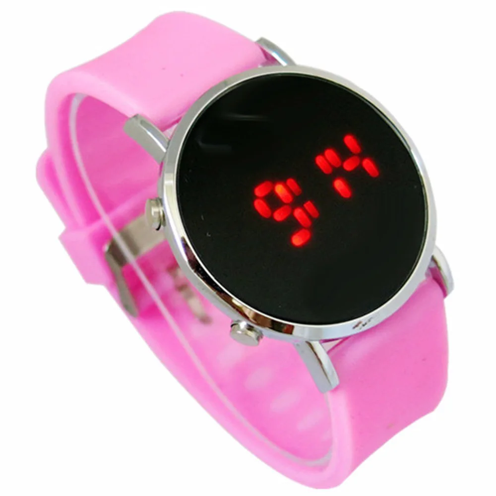 Электронные часы женские светодиодные с силиконовым ремешком | Наручные