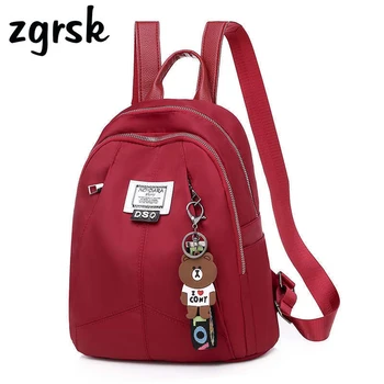 Ladies Bagpack Brand Classic Nylon Solid Zipper Black Casual School Bags For Teenagers Mochila Notebook Women Bagpack Plecak
Ladies Bagpack Brand Classic Nylon Solid Zipper Black Casual School Bags For Teenagers Mochila Notebook Women Bagpack Plecak