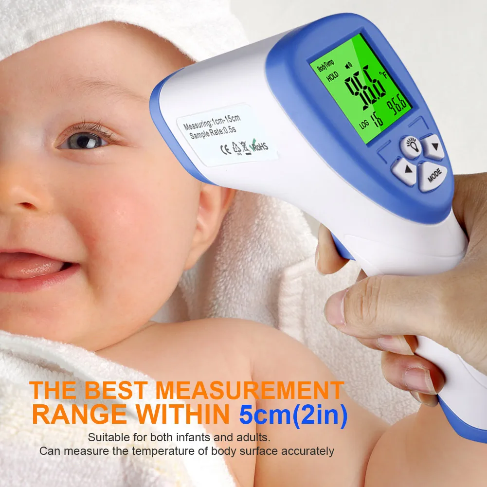 Baby Digital Thermometer LCD Backlight Non-Contact Thermometer Adult Baby Temperature Measurement Tool with Automatic Shutdown
Baby Digital Thermometer LCD Backlight Non-Contact Thermometer Adult Baby Temperature Measurement Tool with Automatic Shutdown