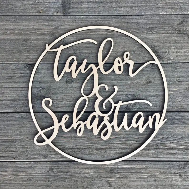 Various Sizes,Personalized Circle Name Sign - Wooden Name Sign, Custom Wedding Sign, Custom Name Sign, Wood Name Sign,
Various Sizes,Personalized Circle Name Sign - Wooden Name Sign, Custom Wedding Sign, Custom Name Sign, Wood Name Sign,