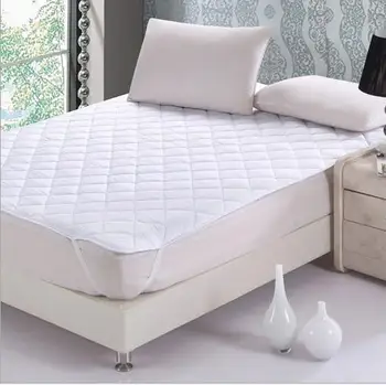 50white quilted mattress Pad with soft polyester filling single double queen king mattress cover also call fitted sheet
50white quilted mattress Pad with soft polyester filling single double queen king mattress cover also call fitted sheet