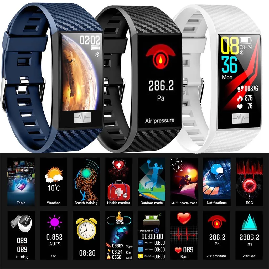 DT58 Bluetooth ECG Heart Rate Blood Pressure Monitor Sport Smart Watch Pedometer With Facebook Ip68 Waterproof For Ios #20
DT58 Bluetooth ECG Heart Rate Blood Pressure Monitor Sport Smart Watch Pedometer With Facebook Ip68 Waterproof For Ios #20