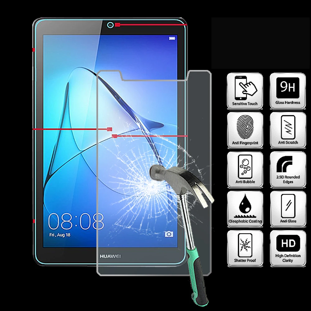 For Huawei MediaPad T3 7.0 - 9H Tablet Tempered Glass Screen Protector Cover Explosion-Proof High Quality Screen Film
For Huawei MediaPad T3 7.0 - 9H Tablet Tempered Glass Screen Protector Cover Explosion-Proof High Quality Screen Film