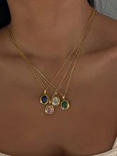 Titanium With 18K Gold Color Crystal Necklace Stainless Steel Jewelry Punk Party T Show Runway Designer Club Japan Korean 
Titanium With 18K Gold Color Crystal Necklace Stainless Steel Jewelry Punk Party T Show Runway Designer Club Japan Korean