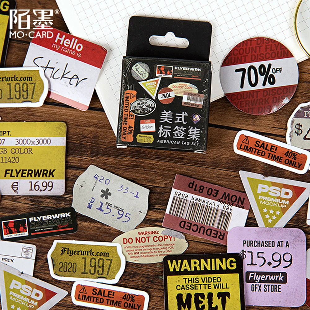 45pcs/box Retro Label Decorative Stickers Album Diary Calendar Scrapbooking Diy Decor Stick Label Stationery Sticker
45pcs/box Retro Label Decorative Stickers Album Diary Calendar Scrapbooking Diy Decor Stick Label Stationery Sticker