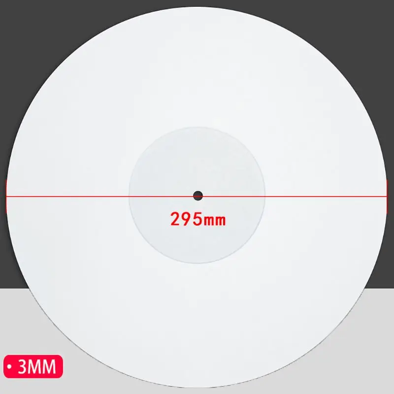 

12 Inch 3MM Acrylic Record Pad Anti-static LP Vinyl Mat Slipmat for Turntable Phonograph Accessories C7AB