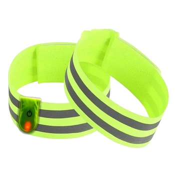 Reflective Bands for Arm Wrist Leg High Visibility Reflective Running Gear Reflectors Armband with Strobe Light
Reflective Bands for Arm Wrist Leg High Visibility Reflective Running Gear Reflectors Armband with Strobe Light