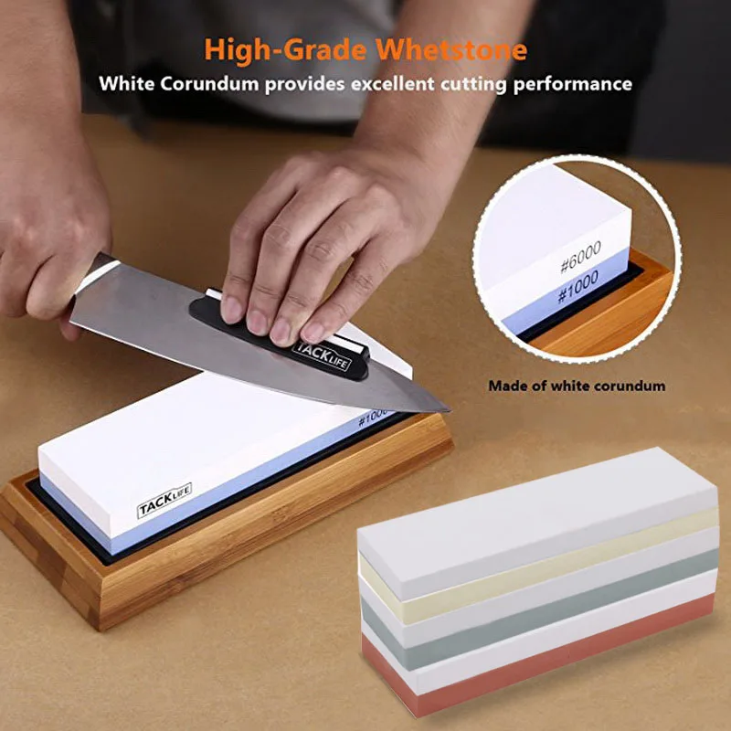 Knife Sharpener Whetstone Double Sided Knife Sharpener System Water Stone Honing Kitchen Tool 2-IN-1 600 1000 3000 5000 Grit #1
Knife Sharpener Whetstone Double Sided Knife Sharpener System Water Stone Honing Kitchen Tool 2-IN-1 600 1000 3000 5000 Grit #1